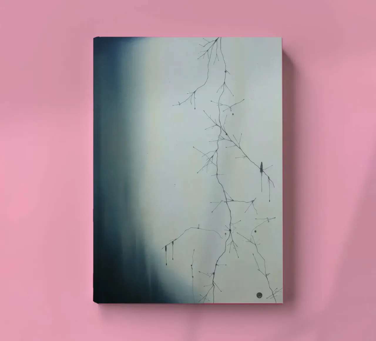 Abstract artwork depicting intricate branching patterns notebook by DesignDoodle