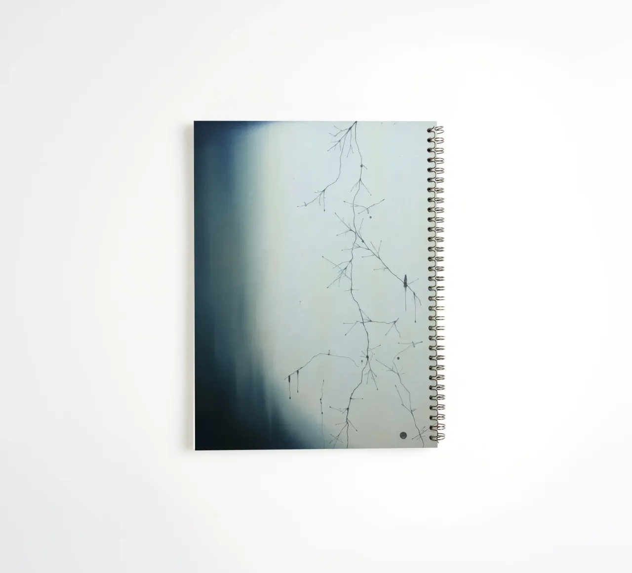 Œuvre d'art abstraite représentant des motifs de ramification complexes carnet à spirale de DesignDoodle
