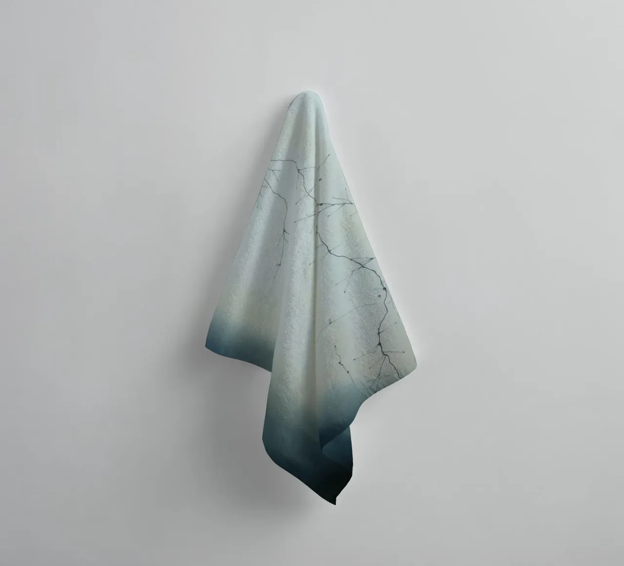 Abstract artwork depicting intricate branching patterns towel by DesignDoodle