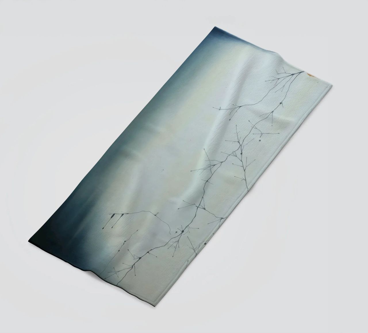 Abstract artwork depicting intricate branching patterns beach towel by DesignDoodle