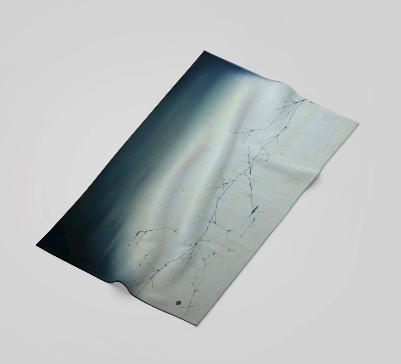 Abstract artwork depicting intricate branching patterns beach towel by DesignDoodle