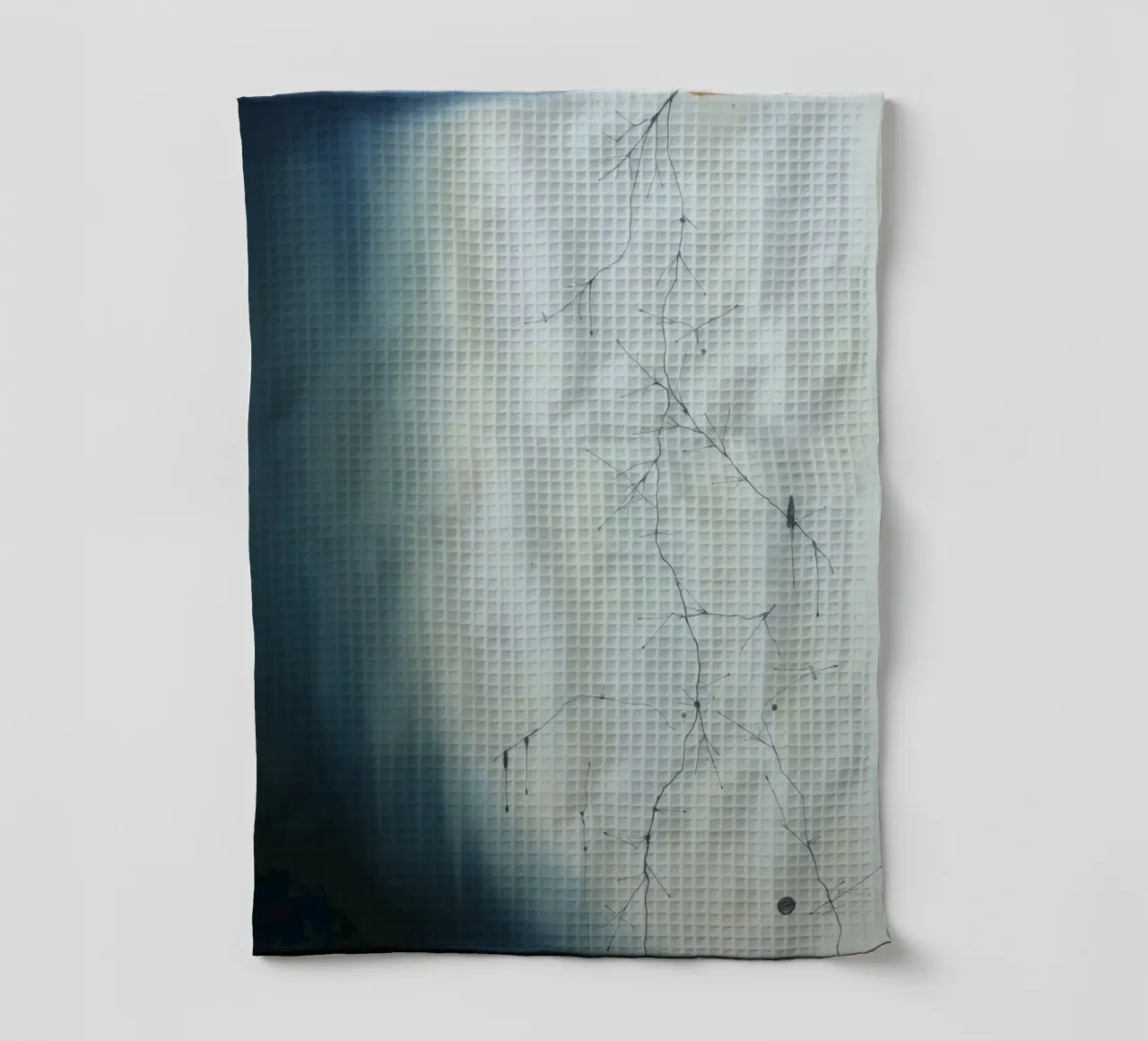 Abstract artwork depicting intricate branching patterns tea towel by DesignDoodle