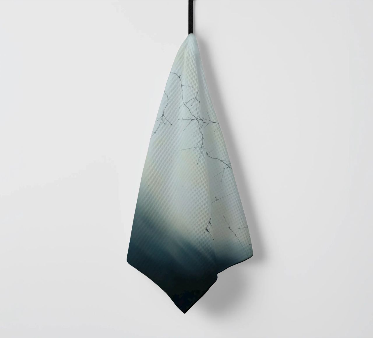 Abstract artwork depicting intricate branching patterns tea towel by DesignDoodle