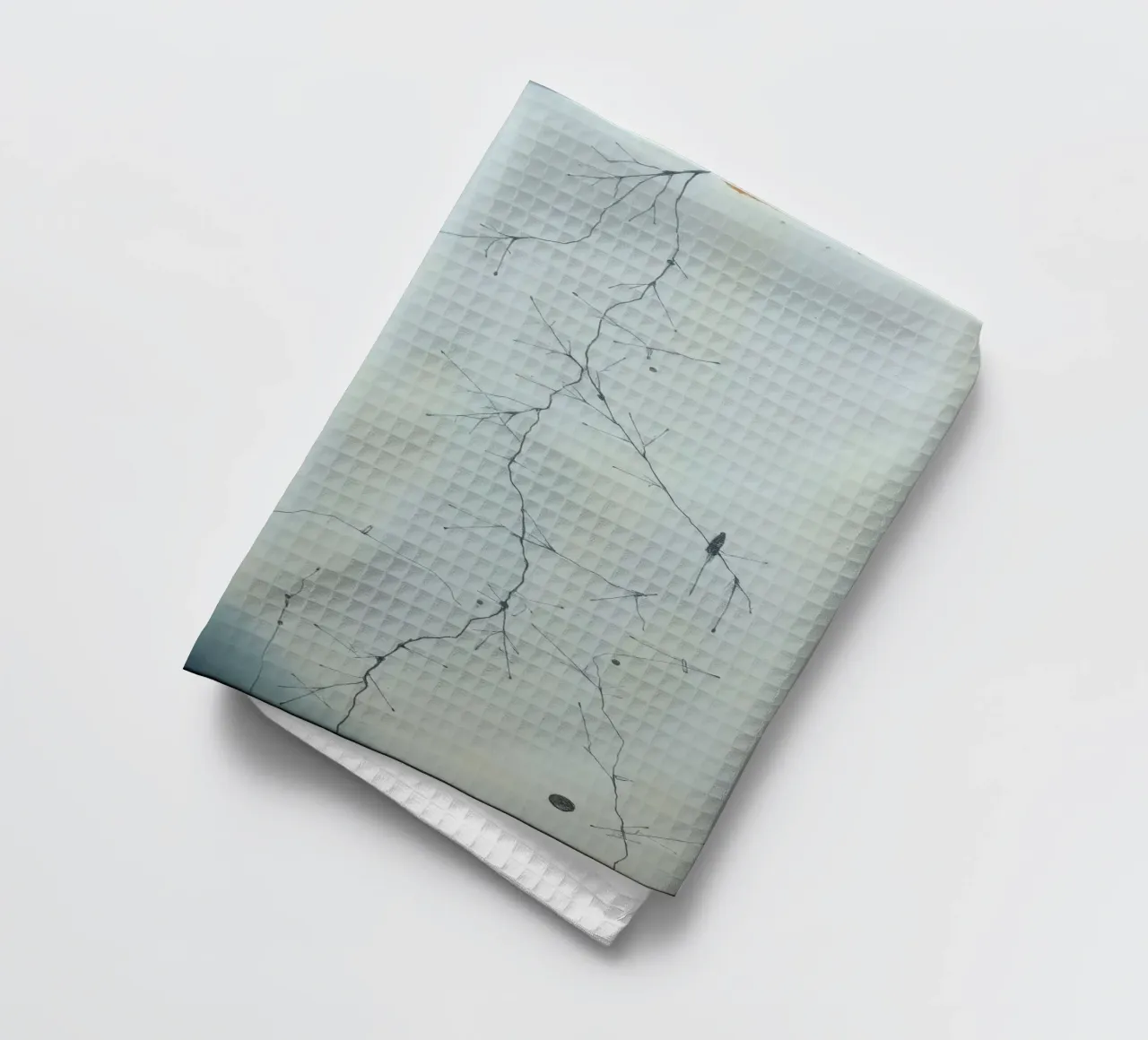 Abstract artwork depicting intricate branching patterns tea towel by DesignDoodle