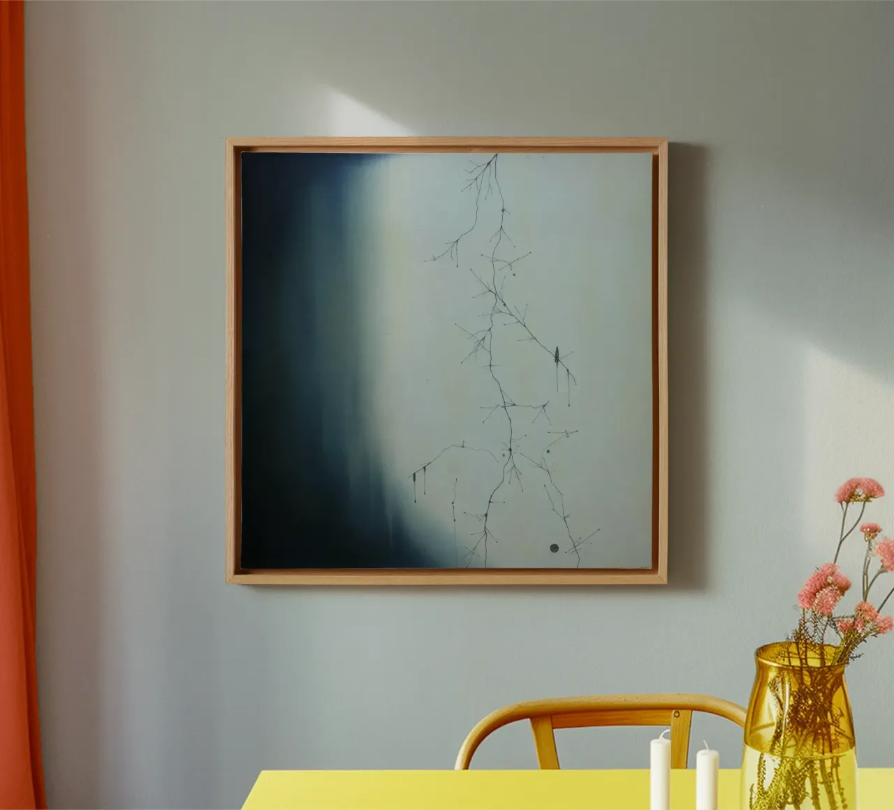 Abstract artwork depicting intricate branching patterns canvas by DesignDoodle