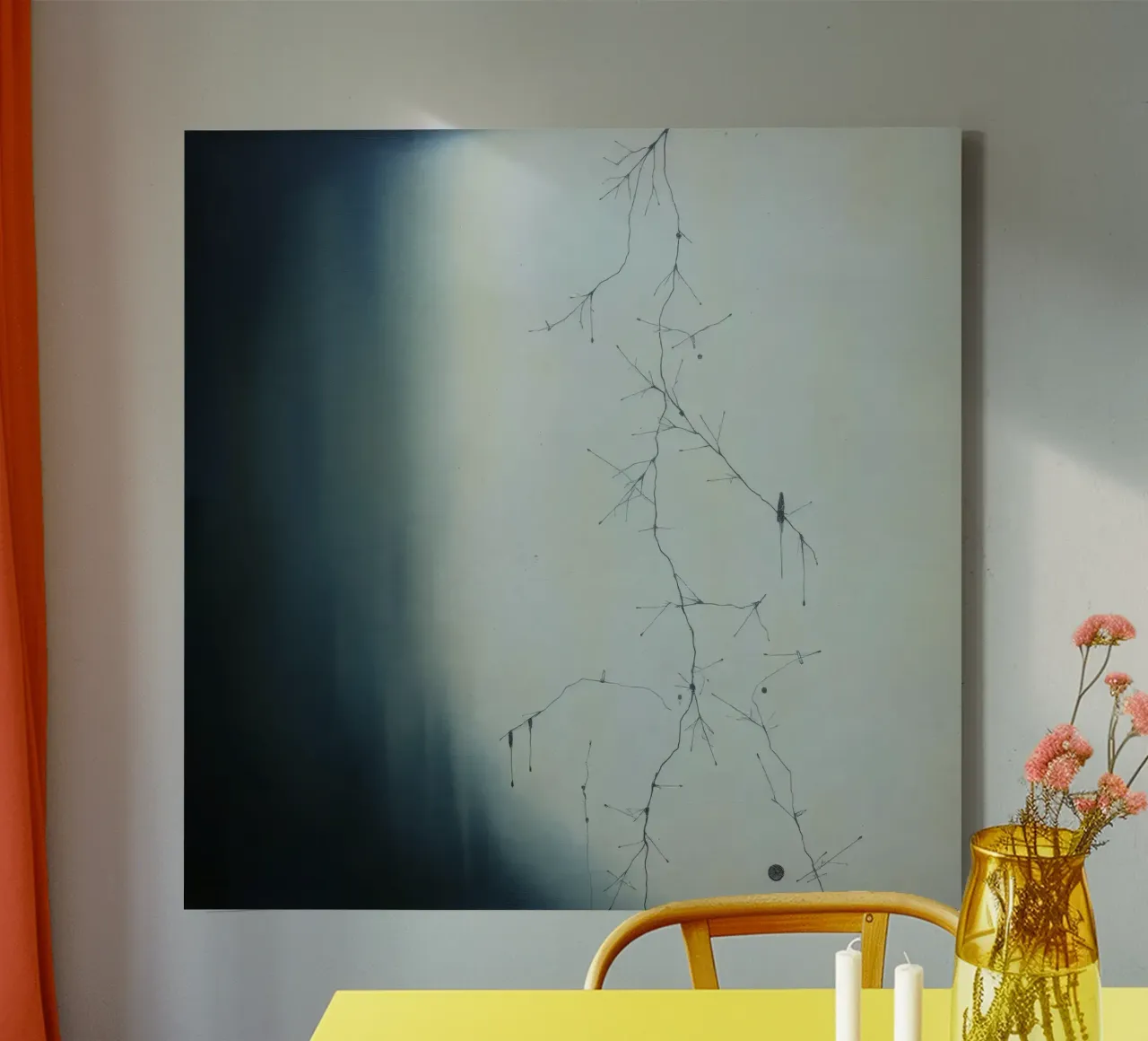 Abstract artwork depicting intricate branching patterns canvas by DesignDoodle