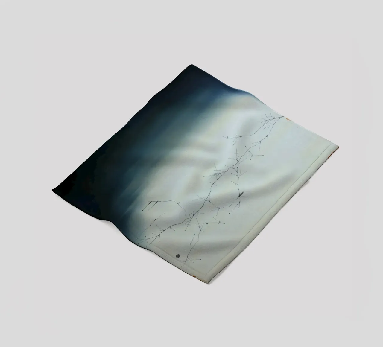 Abstract artwork depicting intricate branching patterns fleece blanket by DesignDoodle