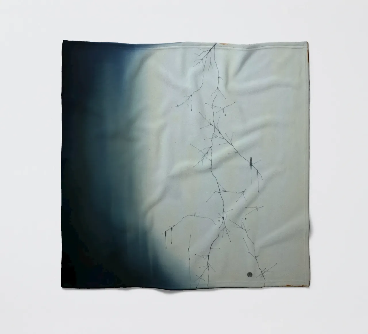 Abstract artwork depicting intricate branching patterns fleece blanket by DesignDoodle