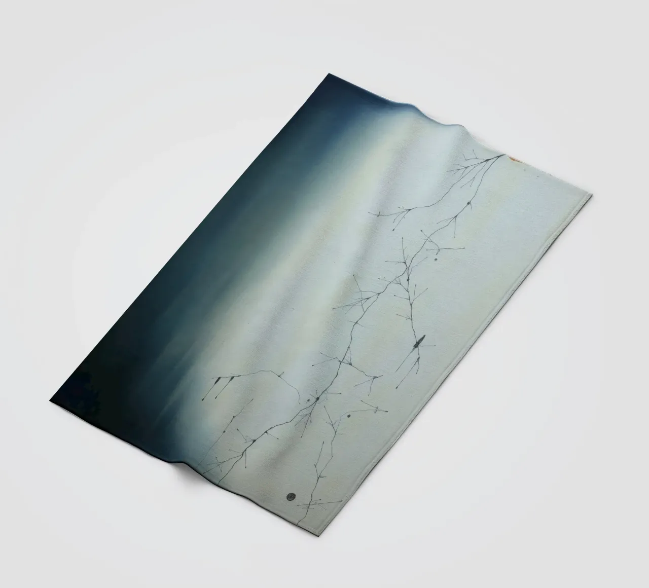 Abstract artwork depicting intricate branching patterns fleece blanket by DesignDoodle