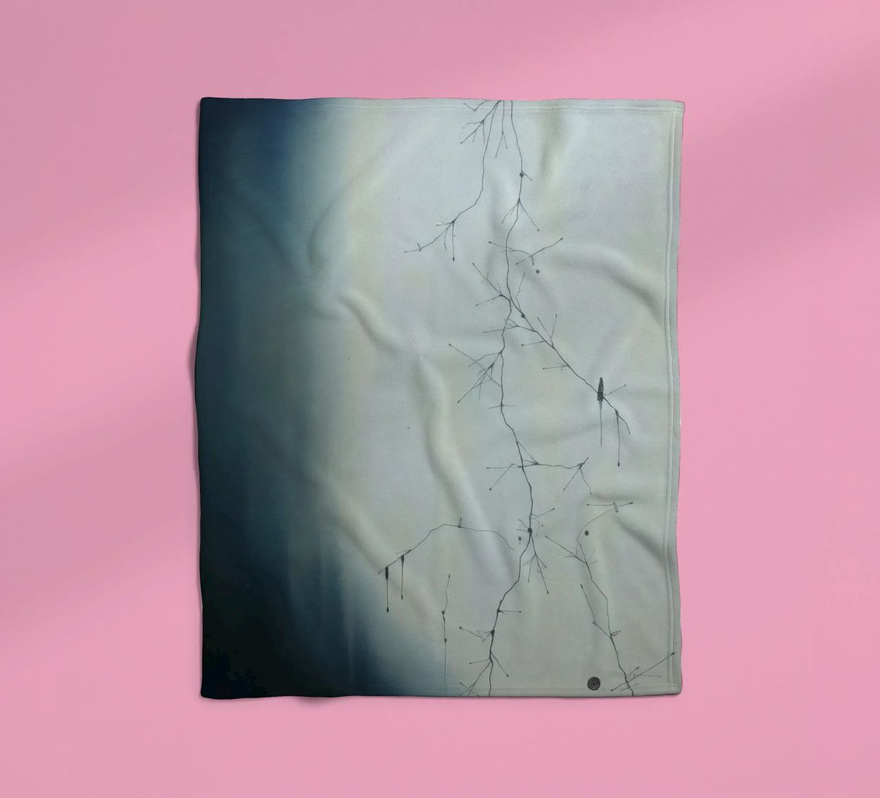 Abstract artwork depicting intricate branching patterns fleece blanket by DesignDoodle