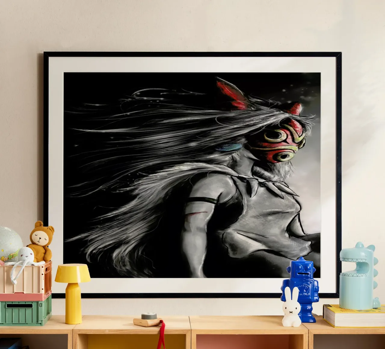 San's Fury poster con telaio in alluminio da Barrett Biggers