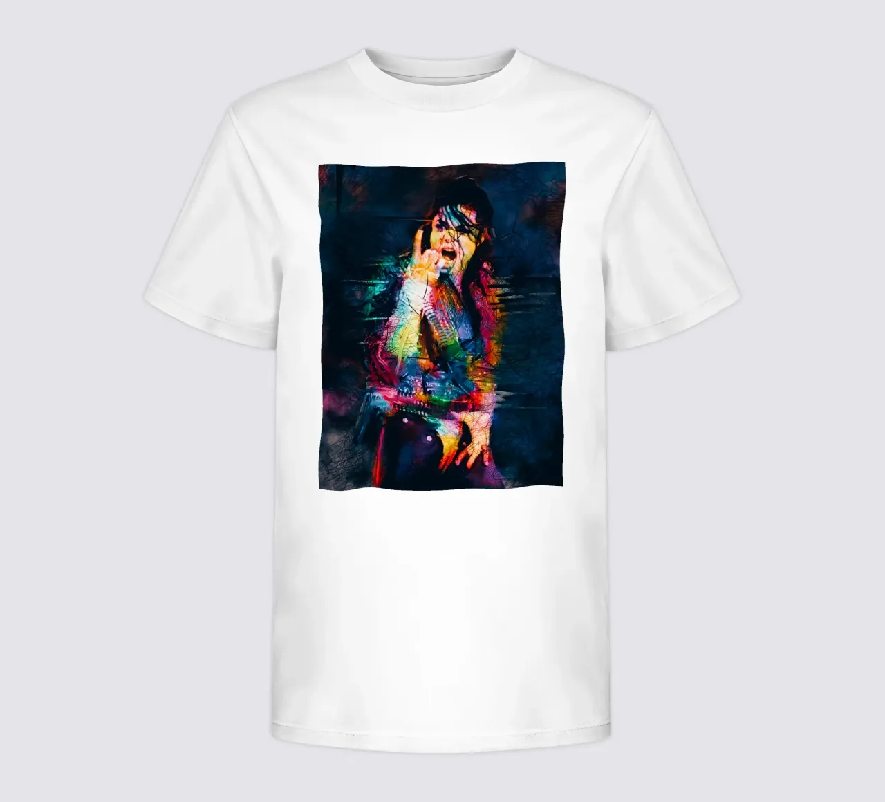 Michael Jackson abstract art kids t-shirt by Hantamrata