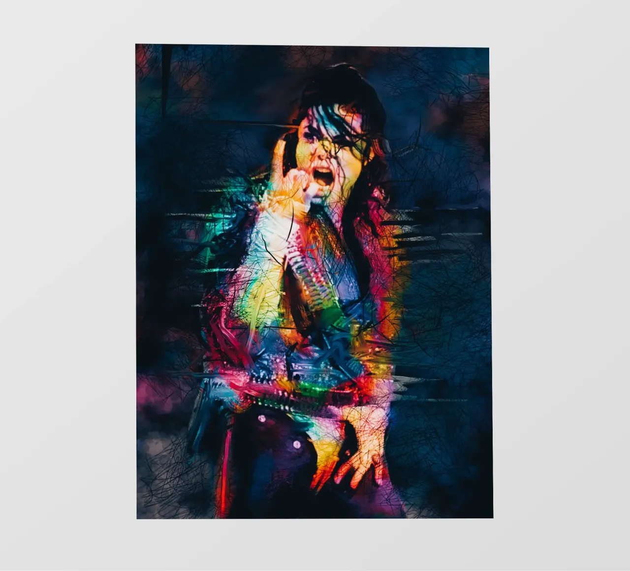 Arte astratta di Michael Jackson telo in pvc da Hantamrata