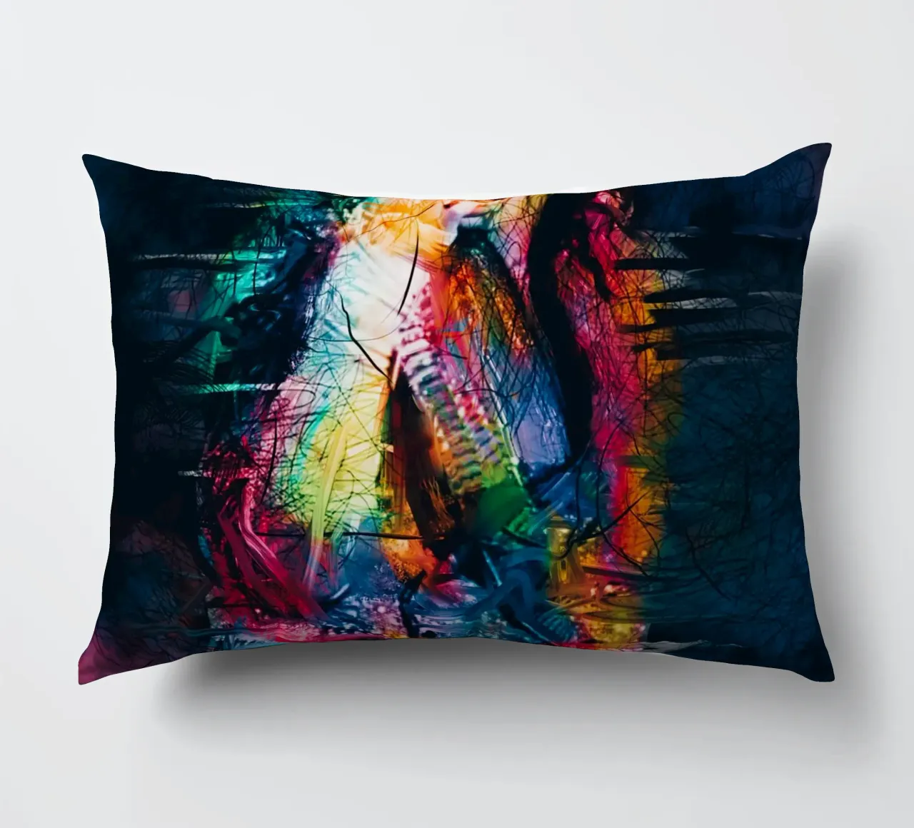 Michael Jackson abstract art decorative cushion by Hantamrata