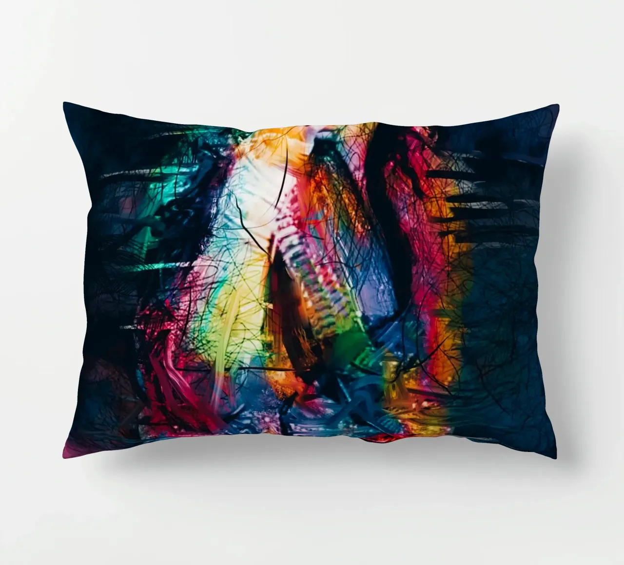 Michael Jackson abstract art decorative cushion by Hantamrata
