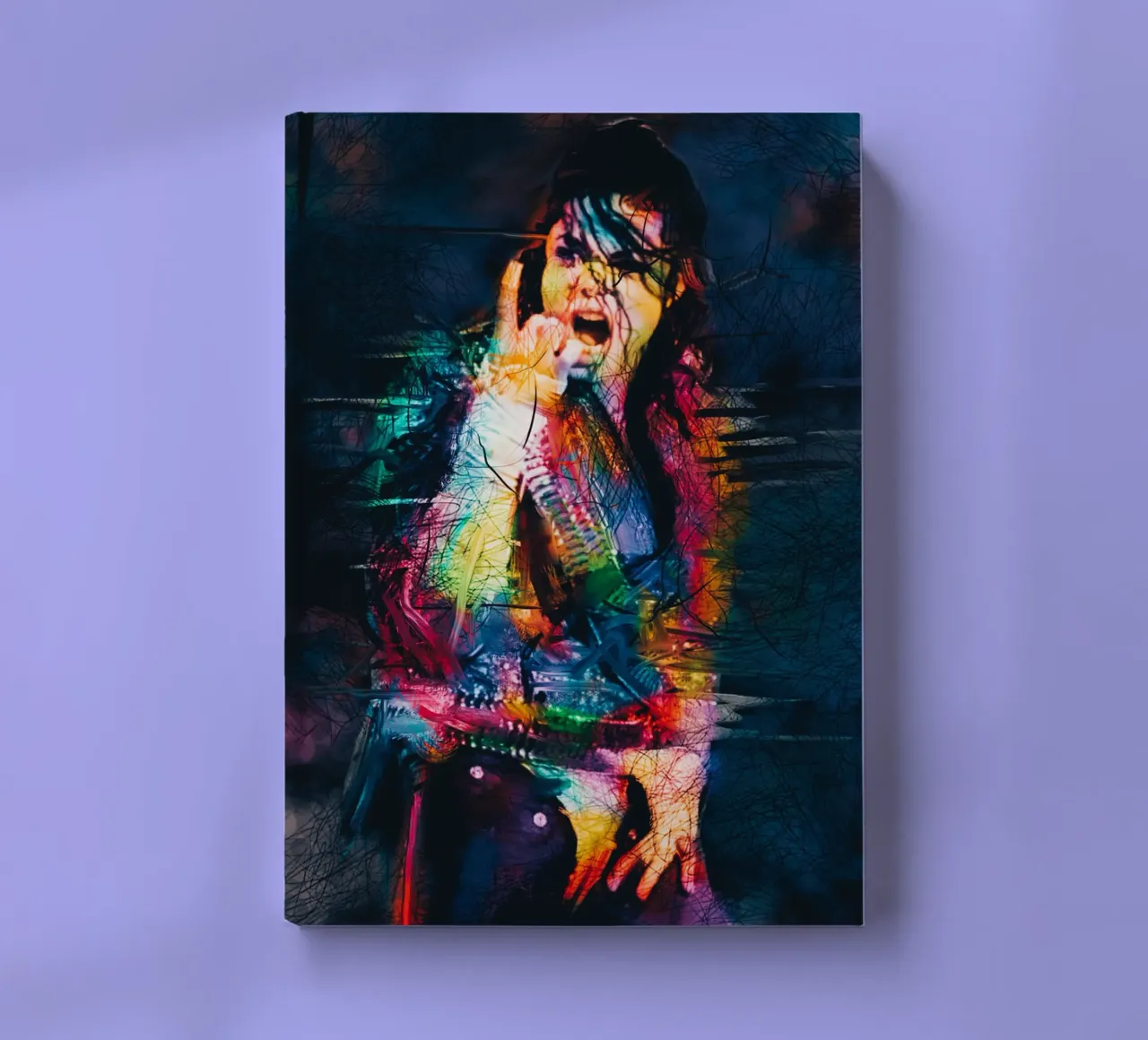 Michael Jackson abstract art notebook by Hantamrata