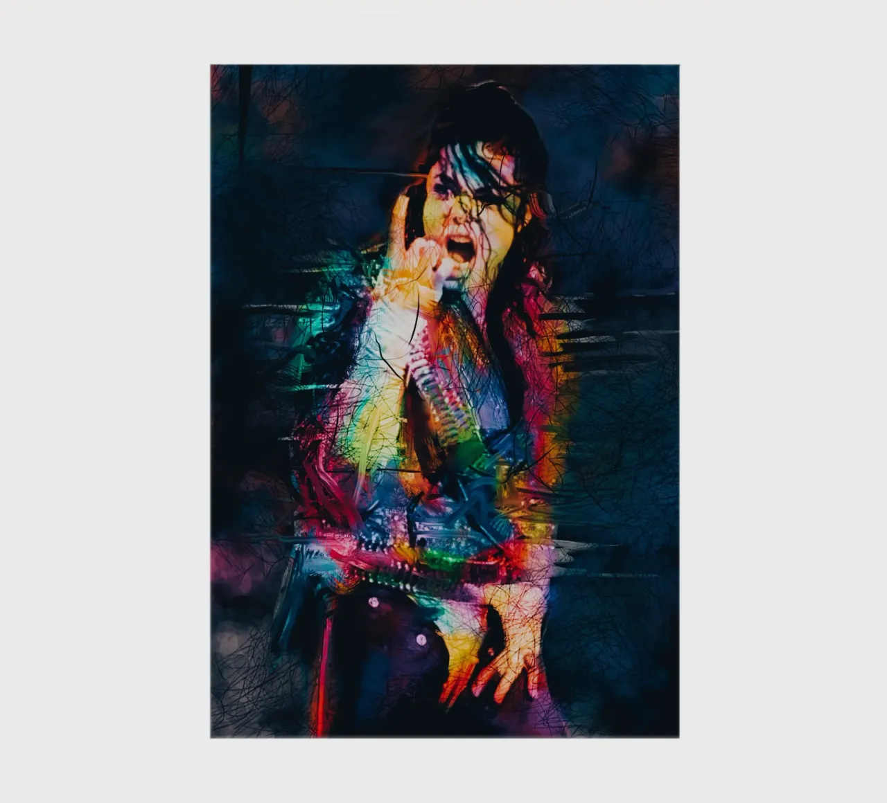 Michael Jackson abstract art notebook by Hantamrata
