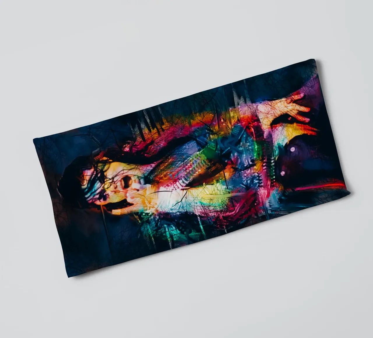 Michael Jackson abstract art towel by Hantamrata