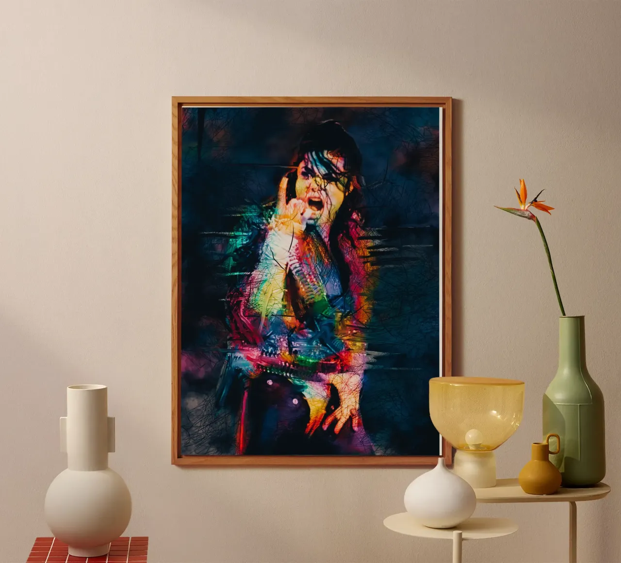 Michael Jackson abstract art alu-dibond by Hantamrata