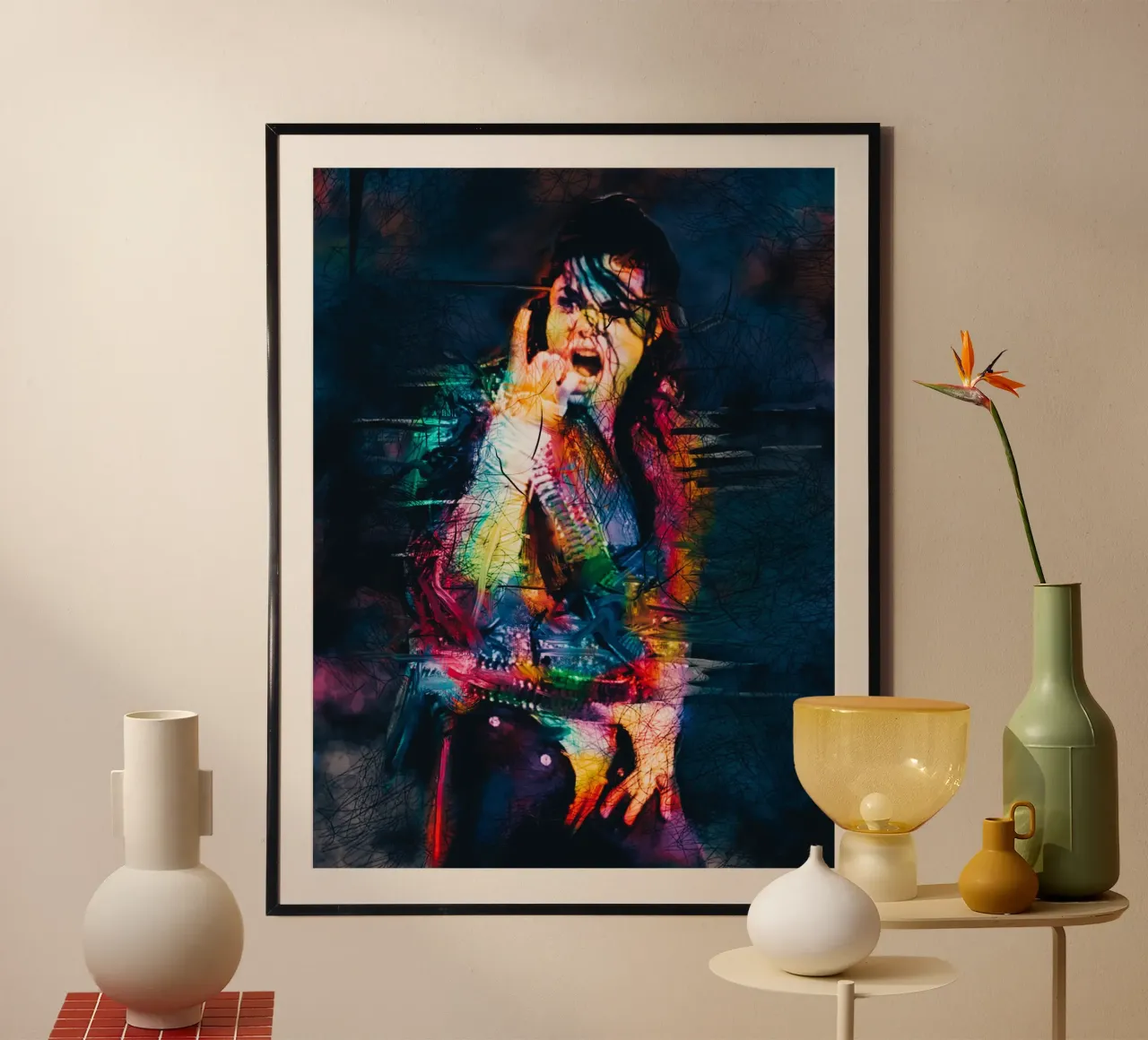 Michael Jackson abstract art poster by Hantamrata