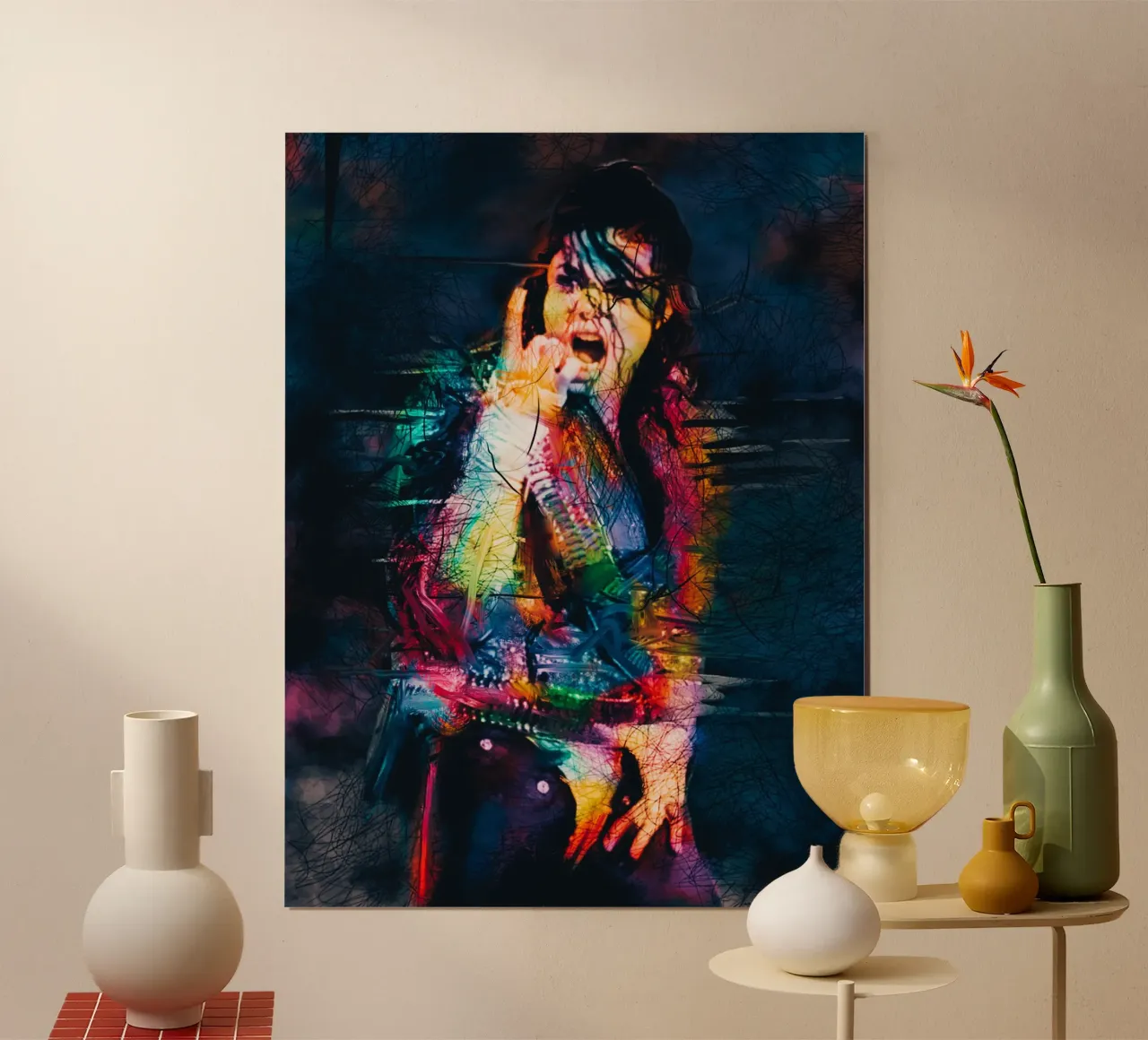 Michael Jackson abstract art poster by Hantamrata