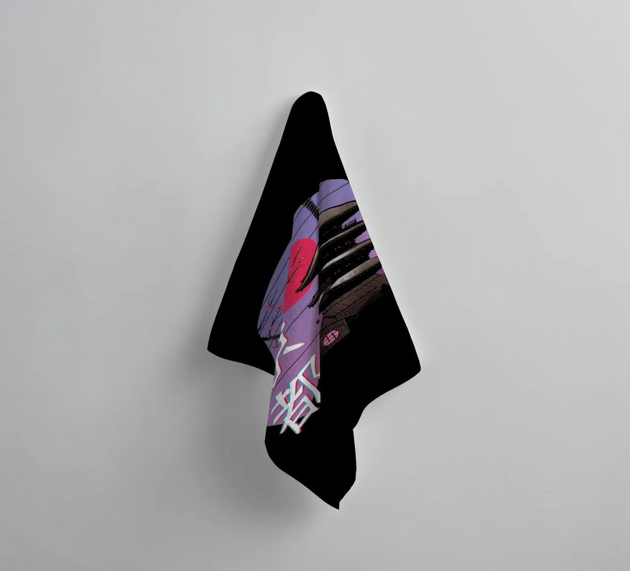 Japanese Retro Aesthetics towel by Michel Studio