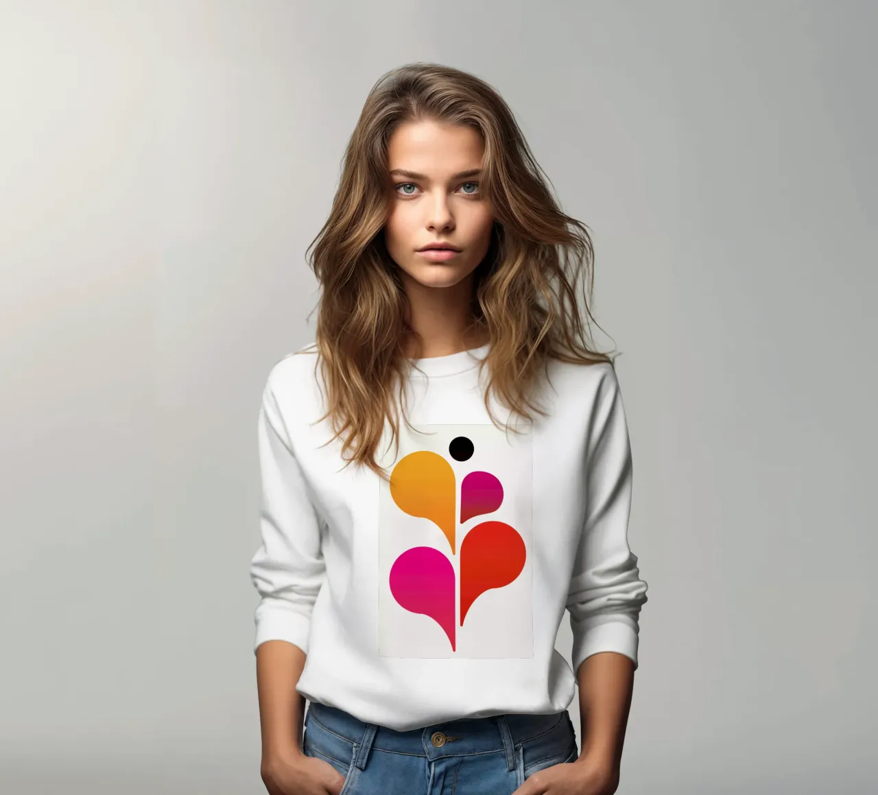 Abstract Dancer sweatshirt by Kubistika