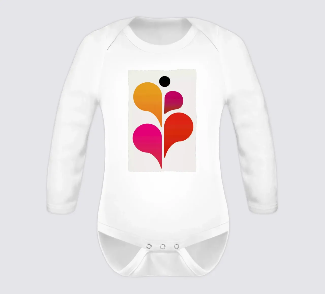 Abstract Dancer body neonato maniche lunghe da Kubistika