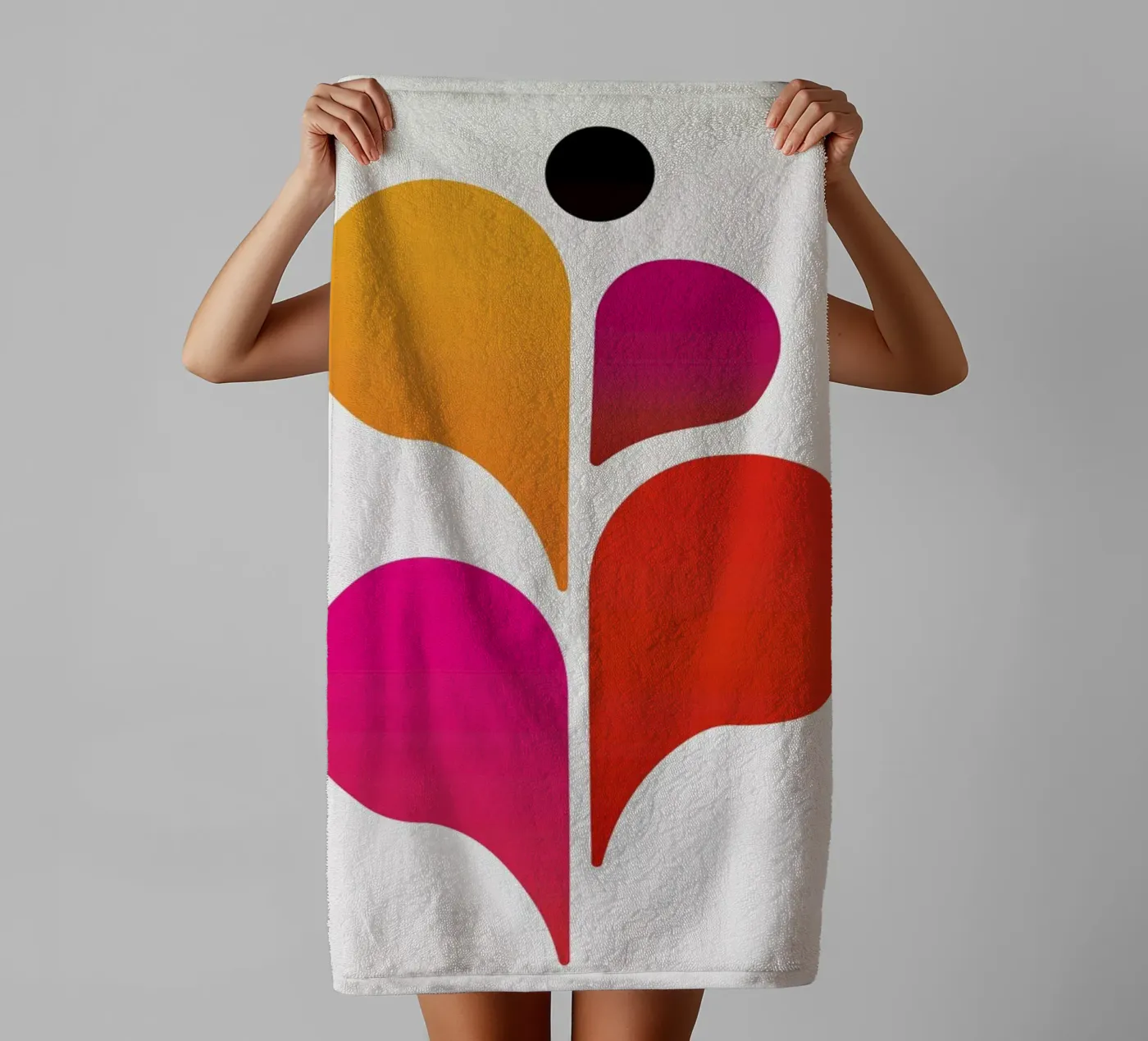 Abstract Dancer badhanddoek van Kubistika