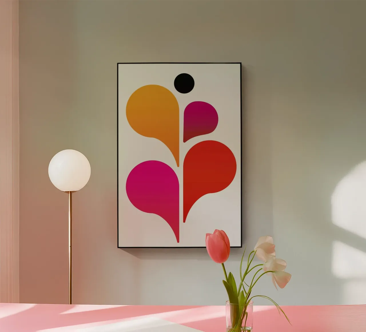 Abstract Dancer acryl van Kubistika