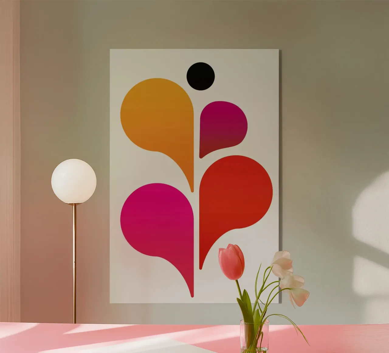 Abstract Dancer acryl van Kubistika