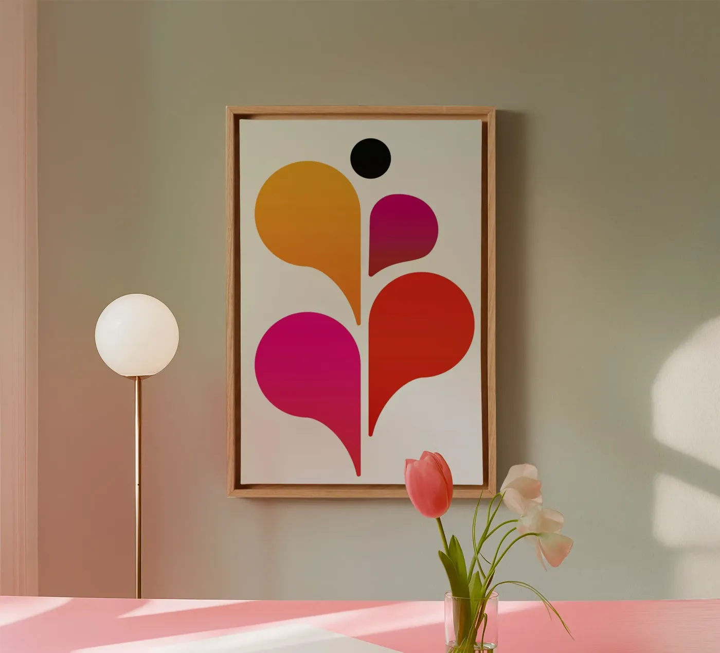 Abstract Dancer canvas by Kubistika