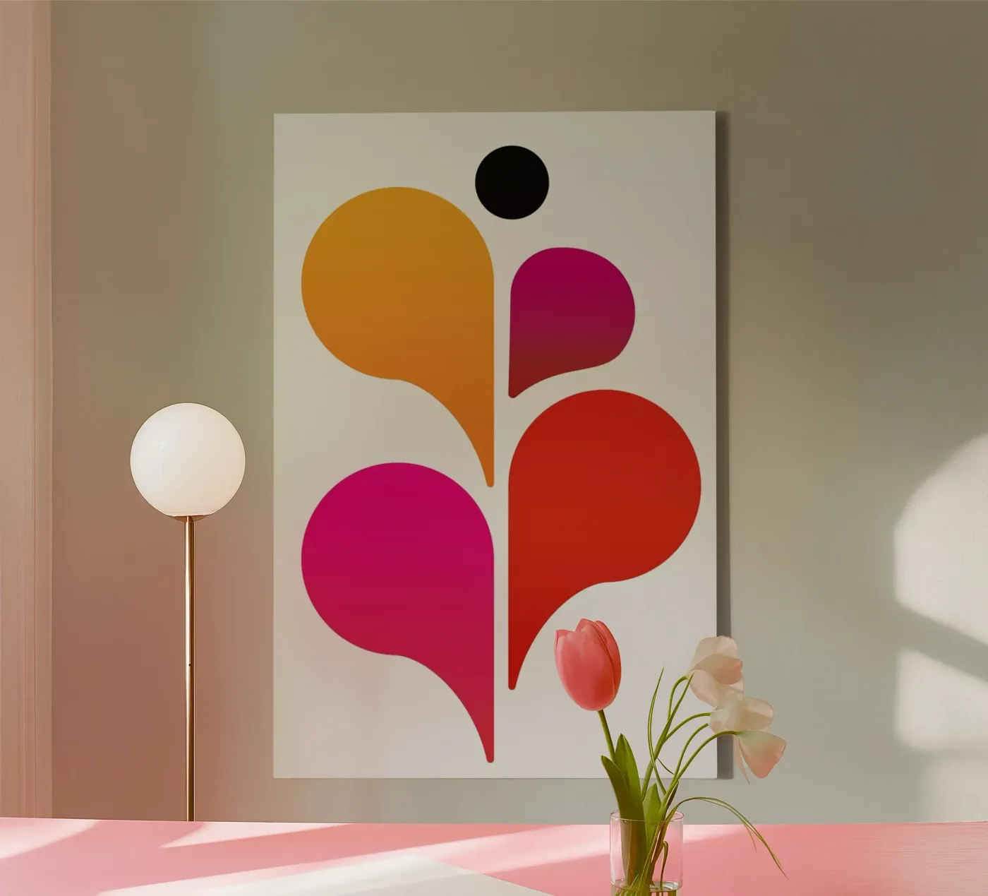 Abstract Dancer canvas by Kubistika