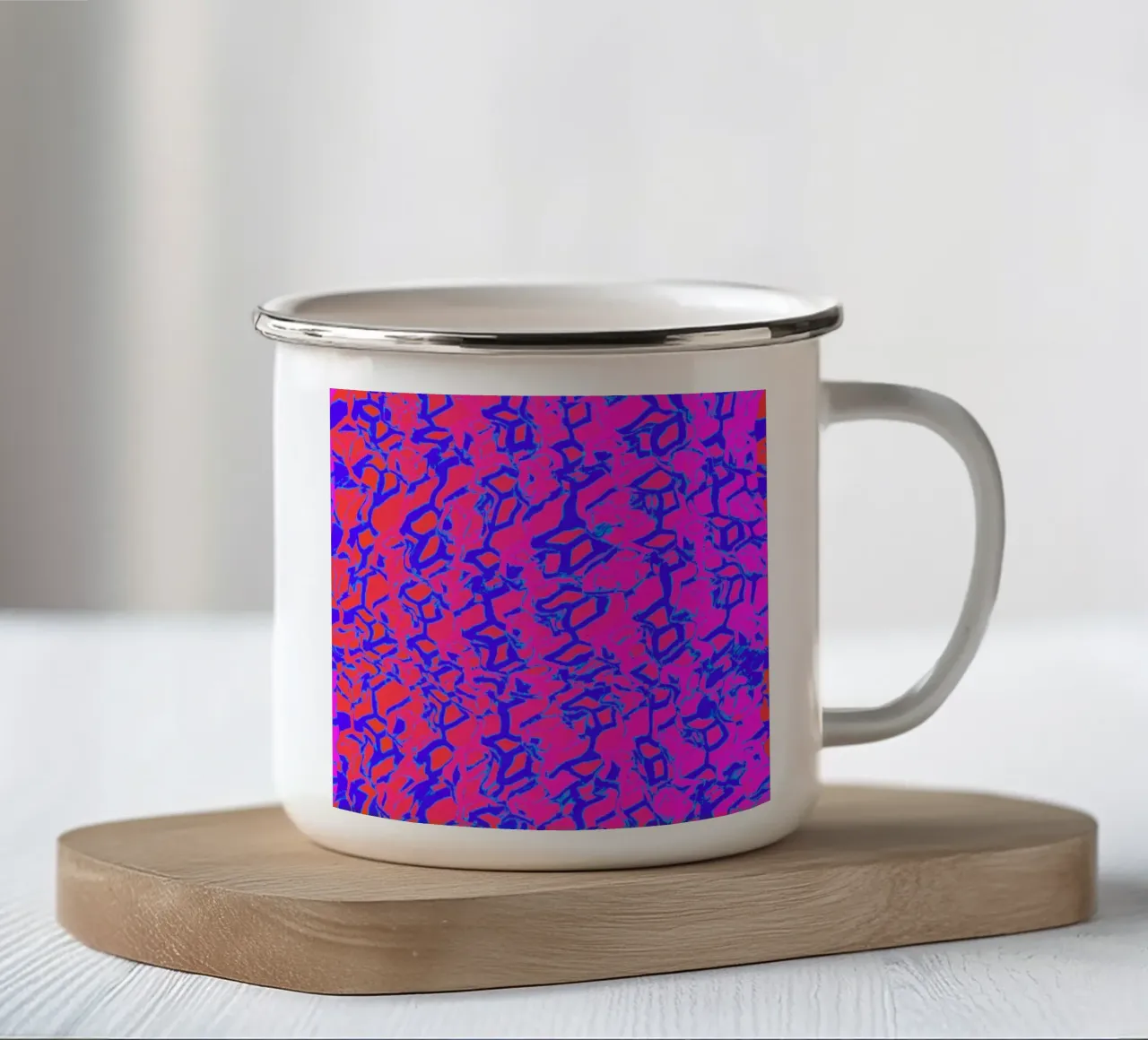 In-Flux_XRP tazza in smalto da Crypto_Jungle