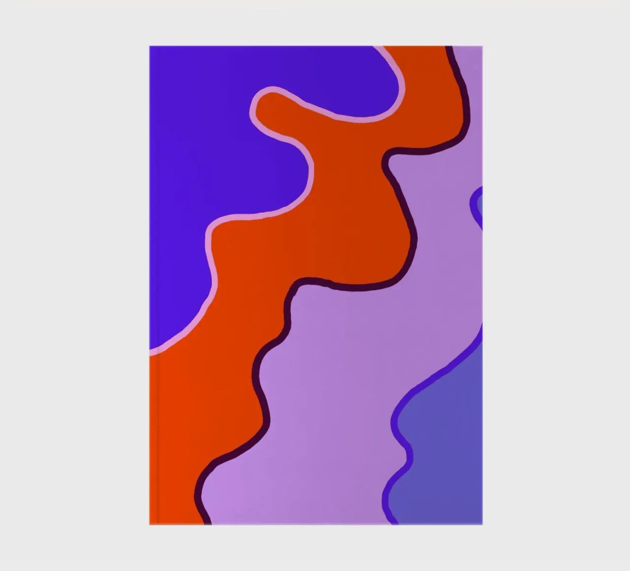 Lila Laune Kurve carnet de notes de wee-design