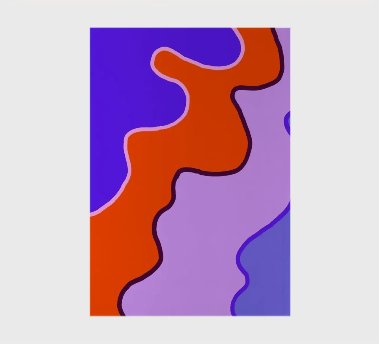 Lila Laune Kurve carnet de notes de wee-design