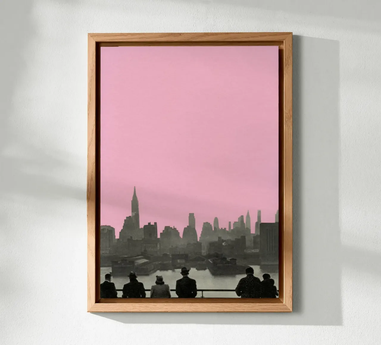 Notti a New York alluminio dibond da Cassia Beck Collage