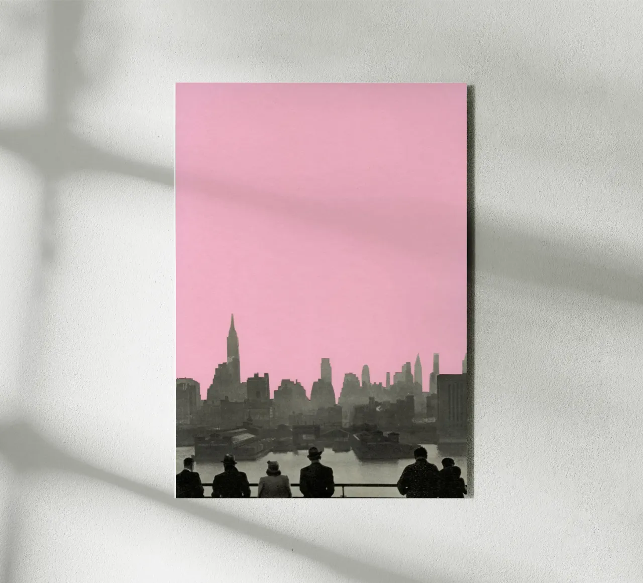 Notti a New York alluminio dibond da Cassia Beck Collage