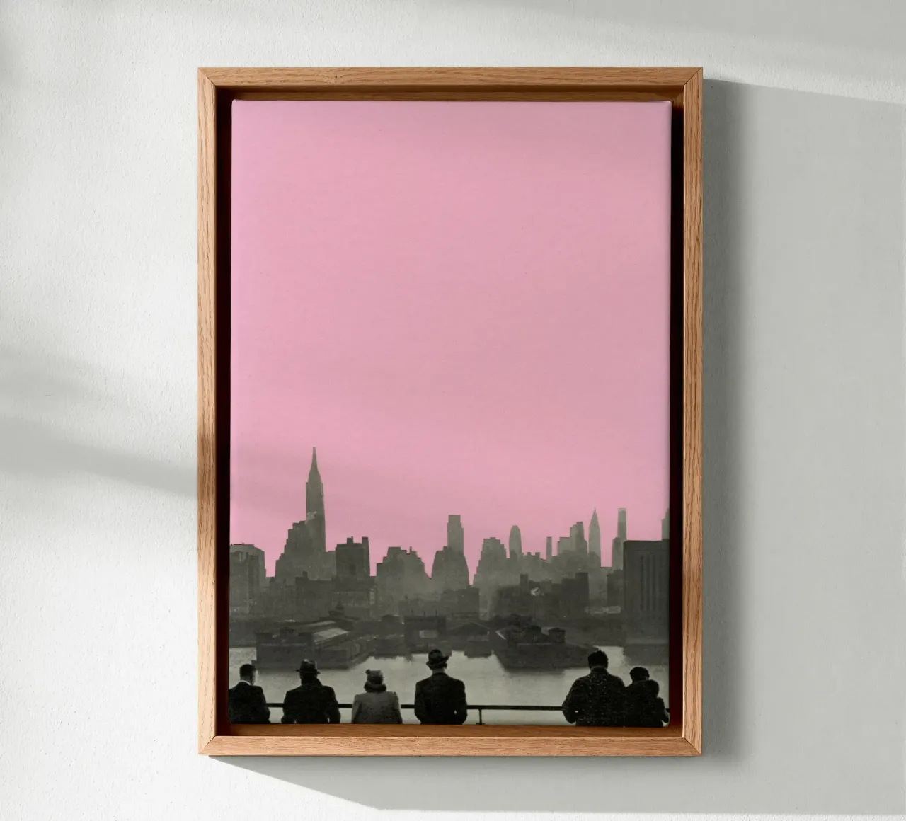 Notti a New York tela da Cassia Beck Collage