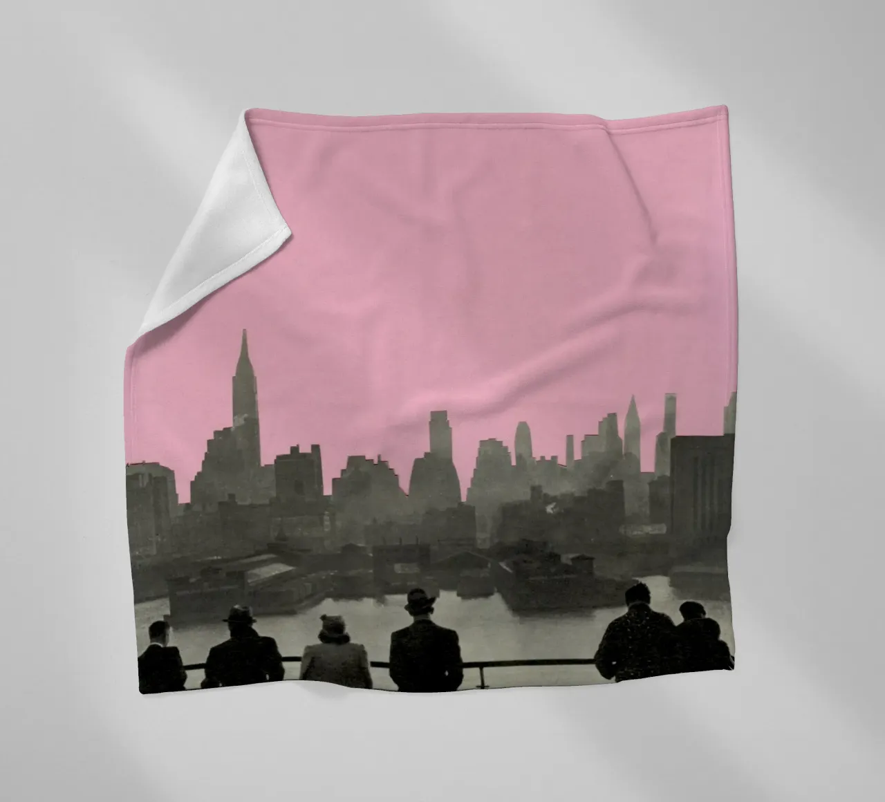 Notti a New York coperta in pile da Cassia Beck Collage