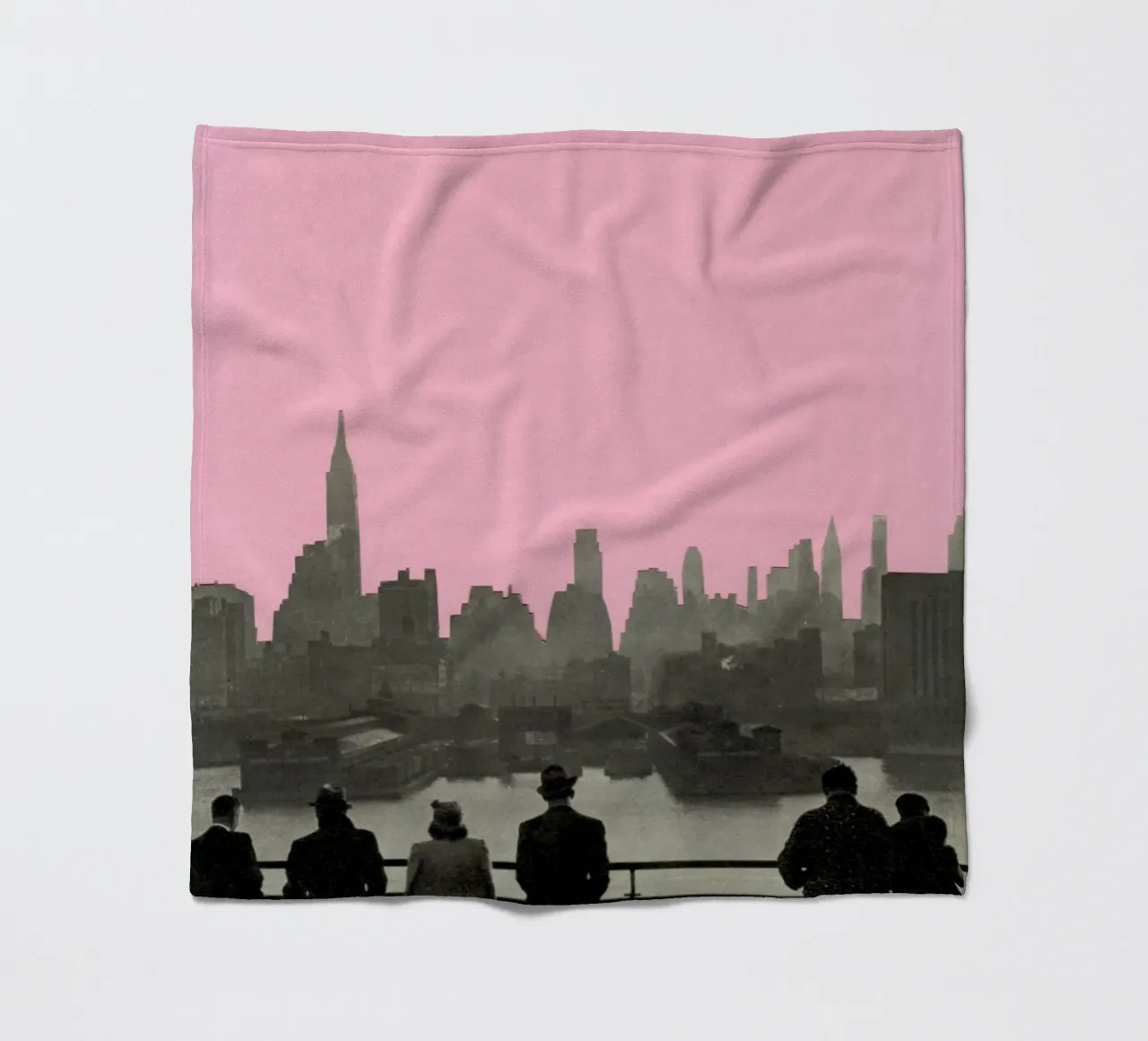 Notti a New York coperta in pile da Cassia Beck Collage