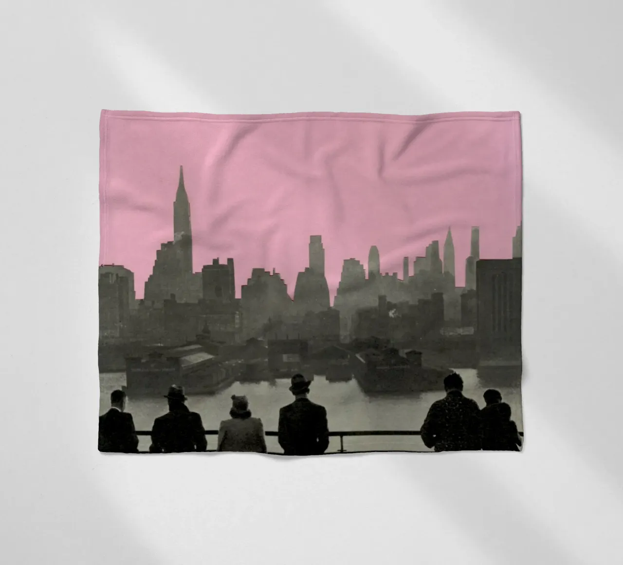 Notti a New York coperta in pile da Cassia Beck Collage