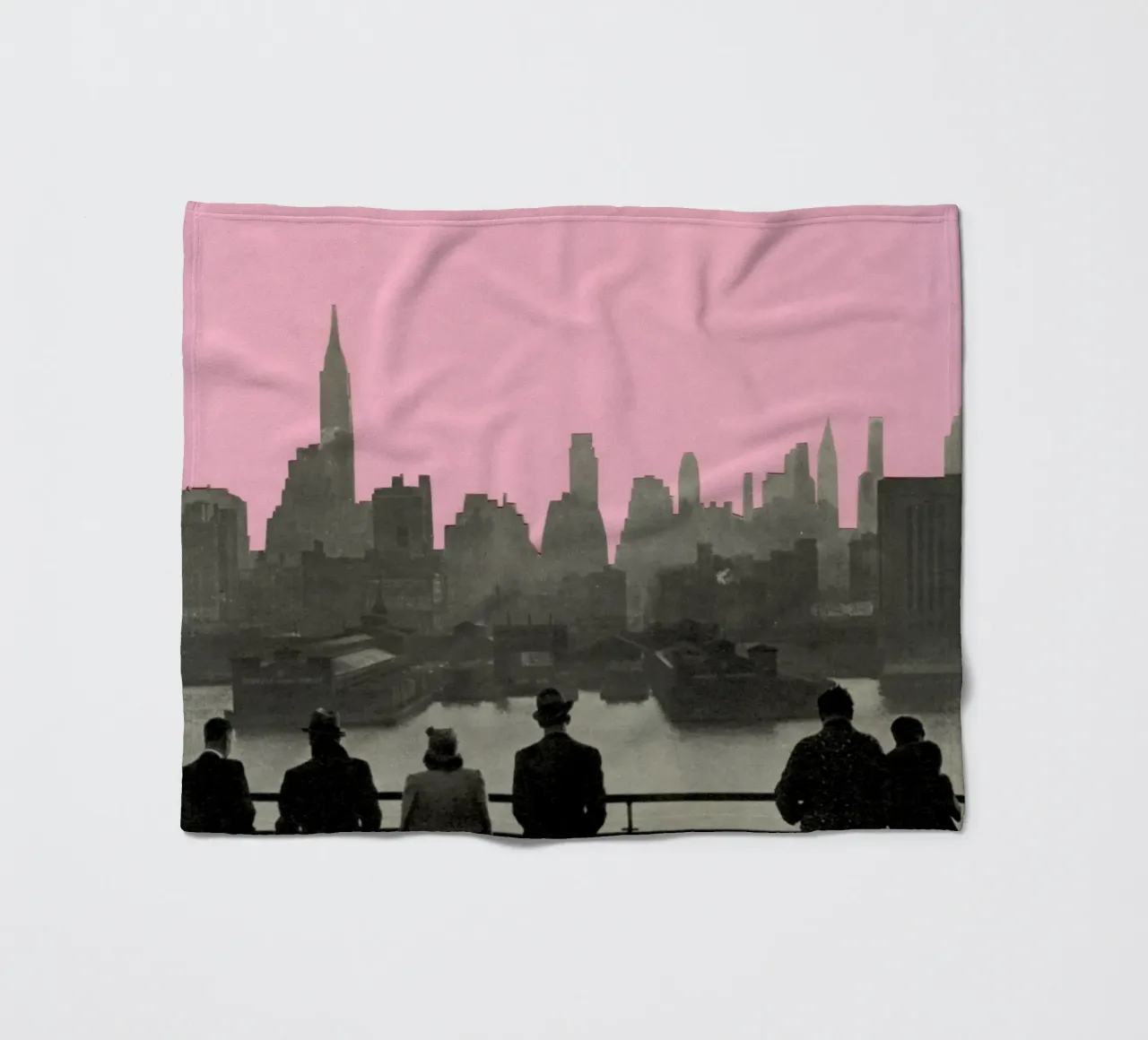 Notti a New York coperta in pile da Cassia Beck Collage