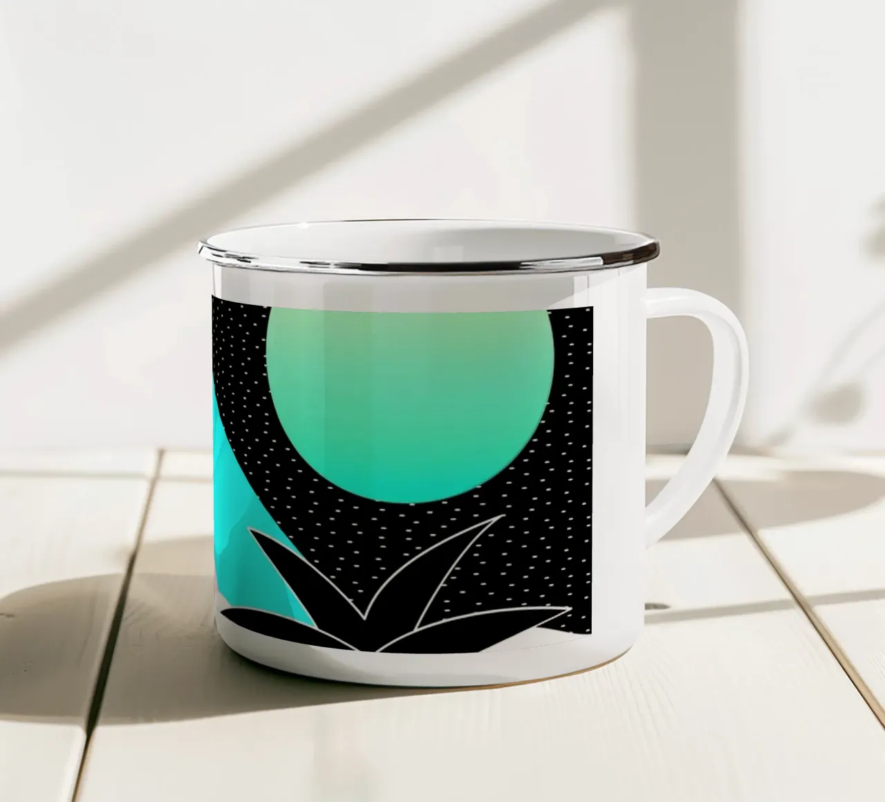 Ciao Isole Onde Stellate tazza in smalto da SilverPegasus