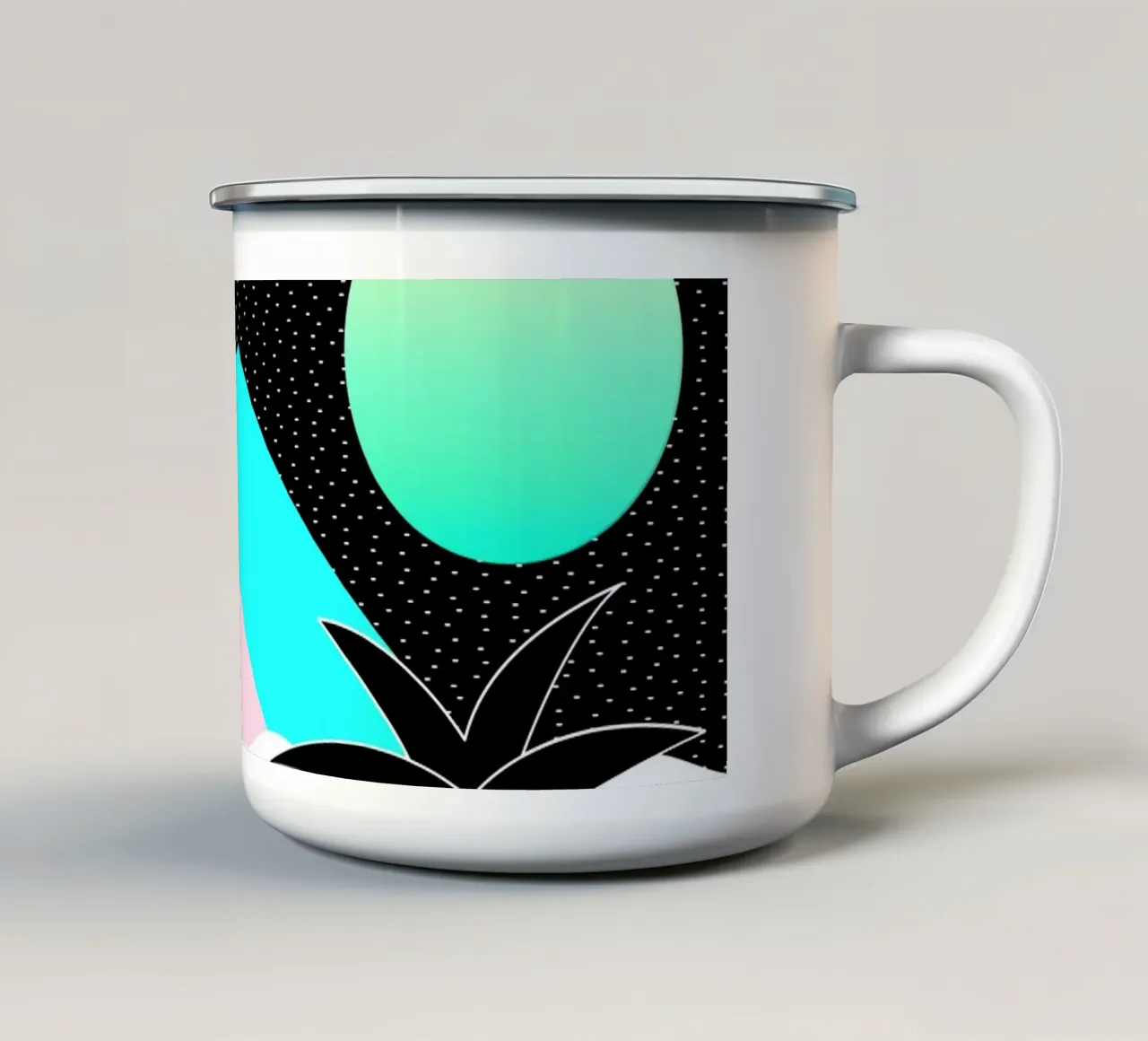 Ciao Isole Onde Stellate tazza in smalto da SilverPegasus