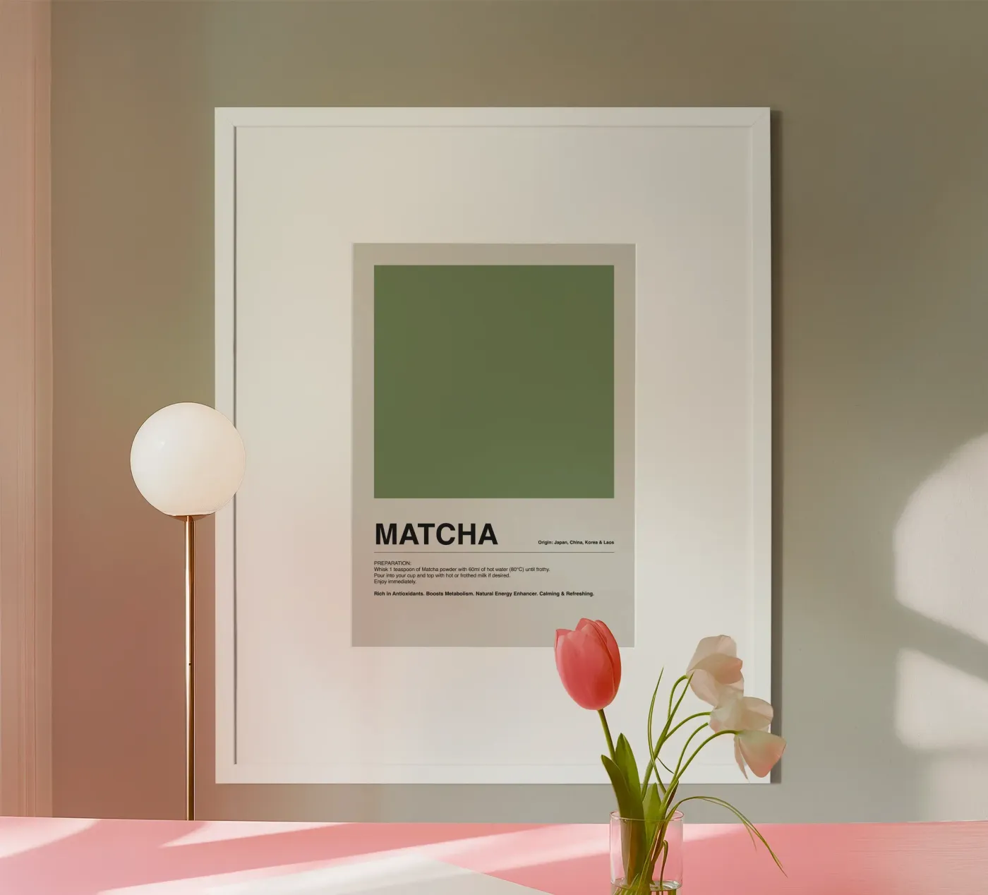 Matcha Latte Chartreuse poster da ni-ja artboutique
