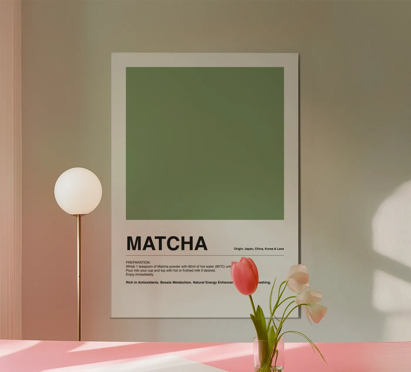 Matcha Latte Chartreuse poster da ni-ja artboutique