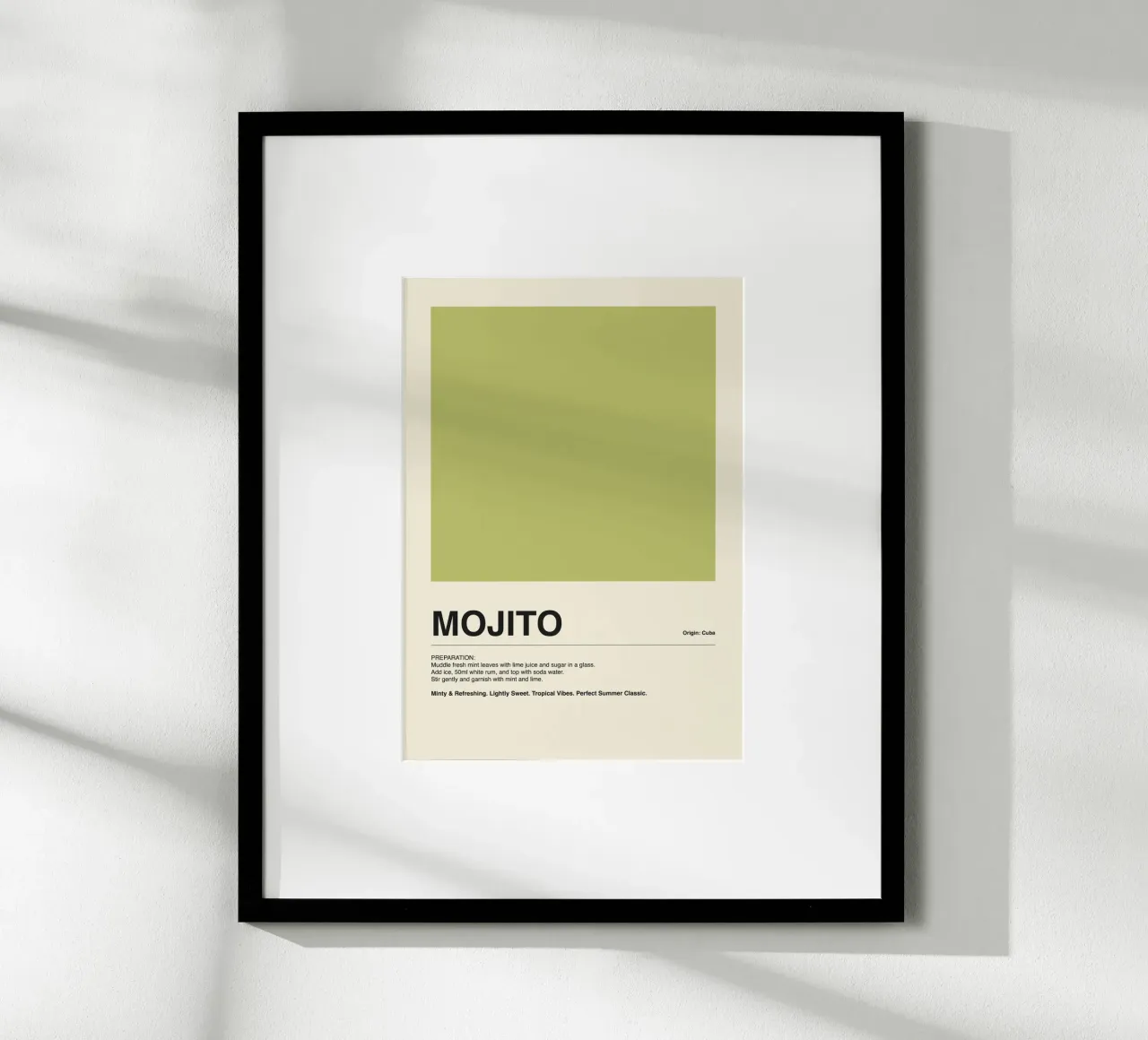 Mojito Drink Olive poster da ni-ja artboutique