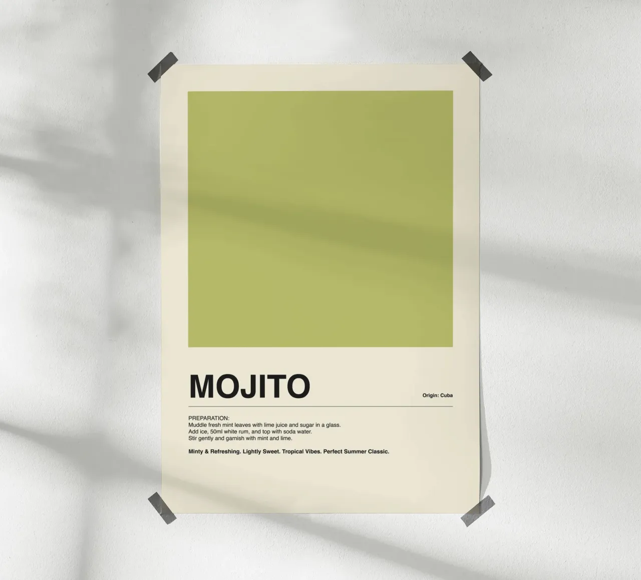 Mojito Drink Olive poster da ni-ja artboutique