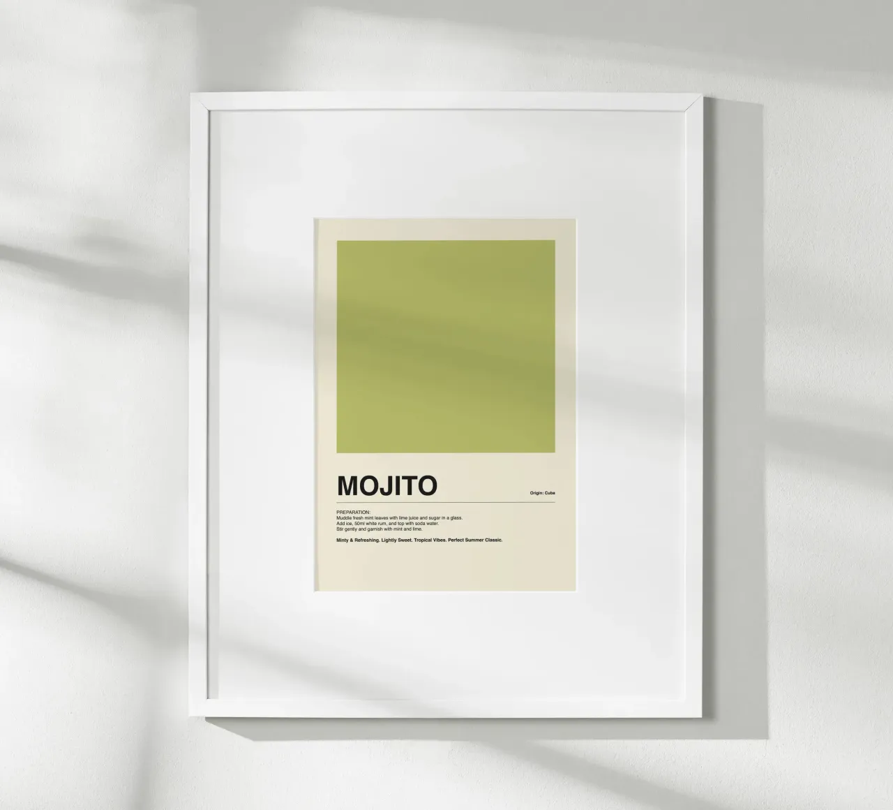 Mojito Drink Olive poster da ni-ja artboutique